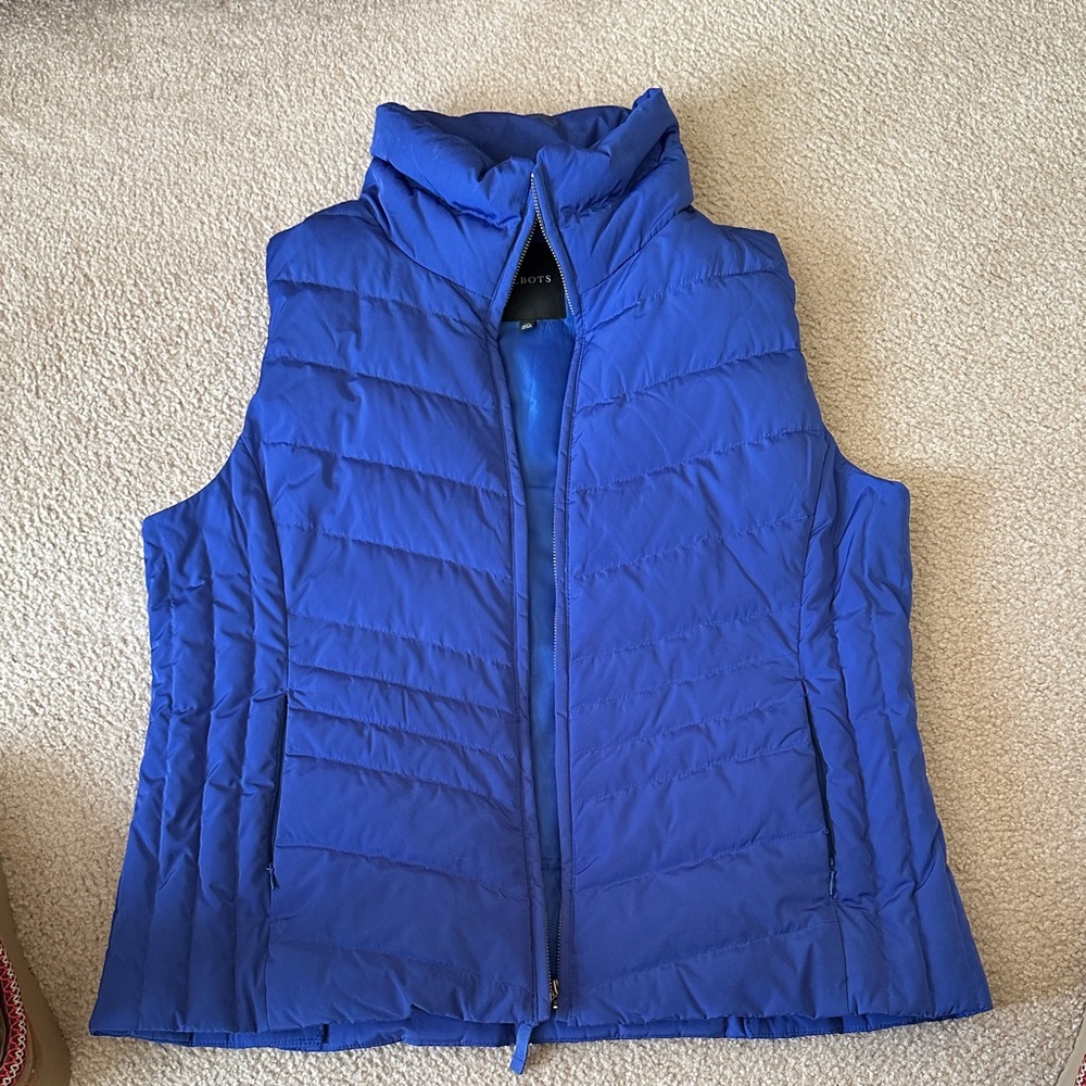 Talbots Royal Blue Quilted Vest